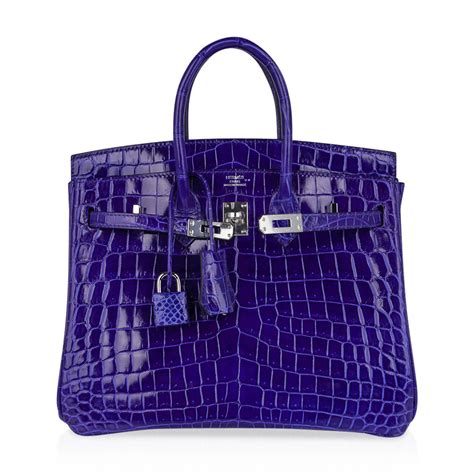 hermes blue croco wallet|Hermes birkin crocodile bag.